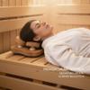 Sauna Pillow, Wooden Sauna Headrest with Rotatable Design for Neck Support Cervical Ergonomic Pillow for Home Spa and Room Use view 2