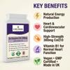 CoQ10 300mg High Strength with Vitamin B1 Living Manna Co Enzyme Q10 Supports Energy Production & Heart Health Vegan, GMP Certified Maximum Absorption 60 Capsules Food Supplement view 2