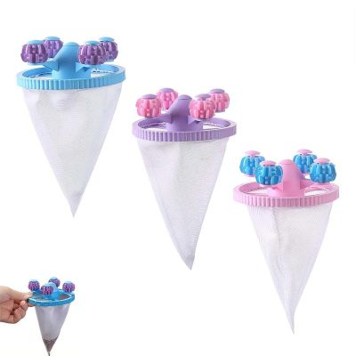 3Pcs Washing Machine Lint Catcher, Floating Hair Filter Mesh Pet Hair Remover Washer for Laundry, Portable Reusable Clothes Washer Laundering Bags for Washing Machine Hairs Clothes (Color 3pcs)