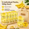 Crispy Natural Banana Chips Snacks, 100g X 5 Bags, Dehydrated Fruit Slices, Non-Fried, Vegan, Gluten-Free, Perfect For Office, Travel & Gifting view 2