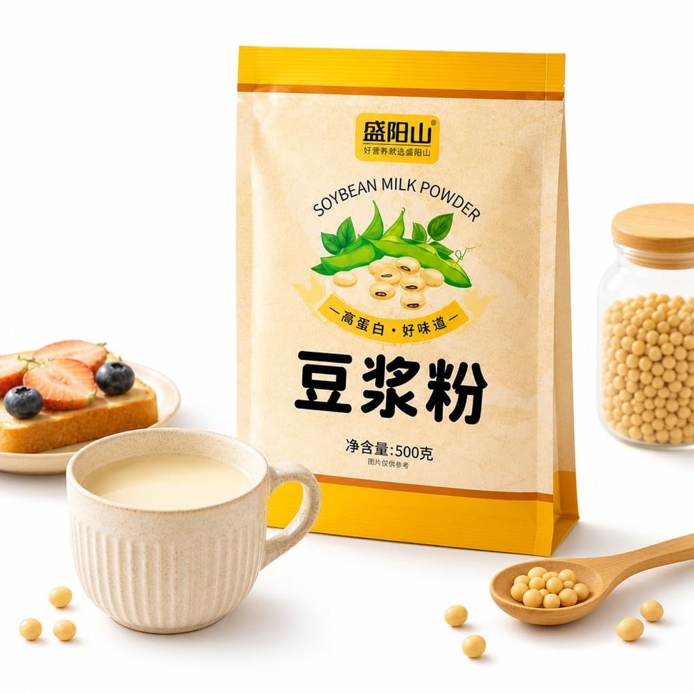 Sweet Instant Soy Milk Powder 500g - Nutritional Meal Replacement Drink, Smooth & Easy Mix, Family-Friendly Beverage