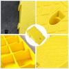 Heavy-Duty Portable Curb Ramp for Wheelchairs & Vehicles - Durable Plastic Threshold Ramp, Perfect for Driveways & Sidewalks - 5.1In/13Cm High, Yellow Safety Design view 2