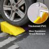 Heavy-Duty Portable Curb Ramp for Wheelchairs & Vehicles - Durable Plastic Threshold Ramp, Perfect for Driveways & Sidewalks - 5.1In/13Cm High, Yellow Safety Design view 4