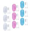 HEALLILY Silicone Finger Toothbrush Soft Oral Cleaning Brush with Storage Boxes 9pcs Easy to Store and Reduce Tartar Buildup, Suitable for Teething and Oral Care for Babies and Young for view 1