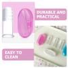 HAPINARY Silicone Finger Toothbrush Set Teeth Cleaner 9pcs with Storage Boxes, Oral Cleaning and Easy to Store for Babies and Young for Newborns view 3