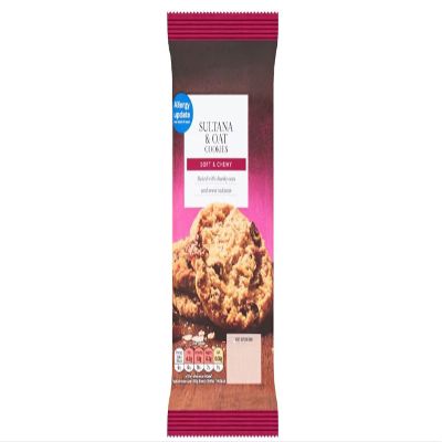 Sultana & Oat Cookies 200g,Baked with chunky oats and sweet sultanas for a hearty, satisfying flavour.