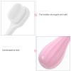 AMUSLESUR Toothbrush with Extra Soft Bristles and Gentle Design, Manual Toothbrush in Pink with Pp and TPR Materials, for Aged 2-5 Years to Protect Teeth and Gums view 3