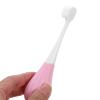 AMUSLESUR Toothbrush with Extra Soft Bristles and Gentle Design, Manual Toothbrush in Pink with Pp and TPR Materials, for Aged 2-5 Years to Protect Teeth and Gums view 4