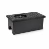 Qianly Countertop Cup Washer Compact Countertop Drinkware Rinser Matte Black for Bartenders, Baristas, Tea Bar, Coffee Bar, Home Kitchen, Black, Rectangular view 1