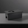 Qianly Countertop Cup Washer Compact Countertop Drinkware Rinser Matte Black for Bartenders, Baristas, Tea Bar, Coffee Bar, Home Kitchen, Black, Rectangular view 2