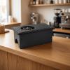 Qianly Countertop Cup Washer Compact Countertop Drinkware Rinser Matte Black for Bartenders, Baristas, Tea Bar, Coffee Bar, Home Kitchen, Black, Rectangular view 3