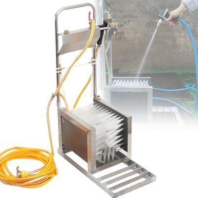 ShaiVrissian Boot Scrubber with Water Spray for Fast Mud Removal