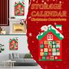 24 Day Christmas Countdowns Snowman House Hanging Calendars Recyclable Paper Component Festive Homes Decors for Family Use Christmas Daily Surprise Calendars Decors view 4