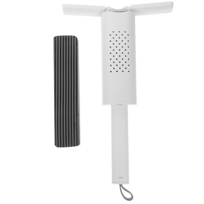 Kichvoe Mini Handheld Sponge Mop for Desktop and Toilet Cleaning, Easy to Operate with Plastic Handle, Portable White Sponge Mop, for Small Area Mopping