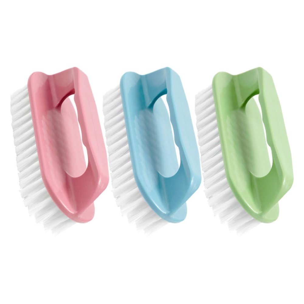 NESTINGHO Soft Bristle Shoe Cleaning Brush Multi-purpose Laundry Scrub Brush 3pcs with Comfortable to Hold Handle Compact Design for Shoes and Clothes for Home Handwashing Use