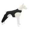 Dog Anti-Licking Leg Sleeve, Dog Rear Leg Protector - After Procedure Comfort Wrap, Skin Cover Support Wrap for Small Dogs, Breathable Polyester Leg Protection Guard (Black, S) view 1