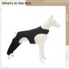 Dog Anti-Licking Leg Sleeve, Dog Rear Leg Protector - After Procedure Comfort Wrap, Skin Cover Support Wrap for Small Dogs, Breathable Polyester Leg Protection Guard (Black, S) view 2