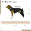 Dog Anti-Licking Leg Sleeve, Dog Rear Leg Protector - After Procedure Comfort Wrap, Skin Cover Support Wrap for Small Dogs, Breathable Polyester Leg Protection Guard (Black, S) view 3