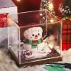 Snowman Paper Sculpture Calendar 2026 Tearable Desk Paper Calendar with Clear Acrylic Display Case for Home Decoration Festival view 2