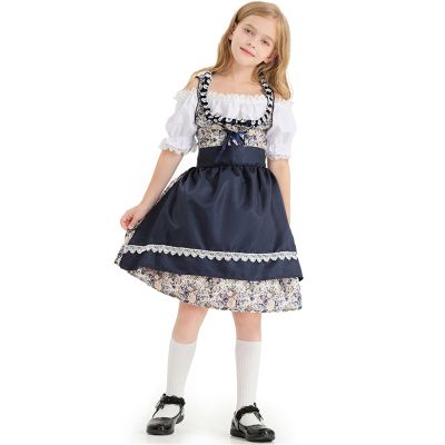 Gnrique Children's Beer Set for the German Oktoberfest Special Edition Children's Day with Floral Motifs, Marine, 7-8 Years