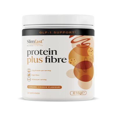 Slimfast Protein + Fibre 21g Protein 97 Cals Caramel Cookie Flavour