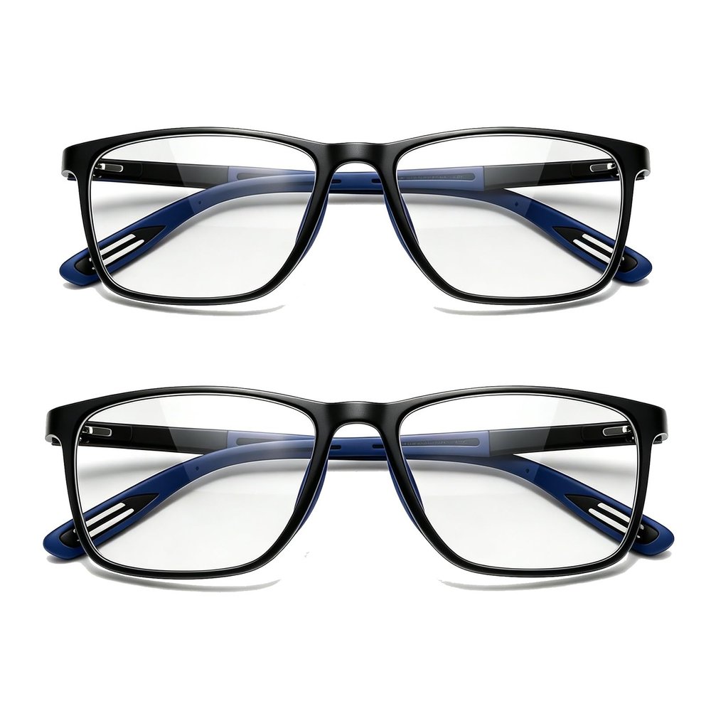 2 pack Multifocal Reading Glasses, Photochromic Lightweight Readers