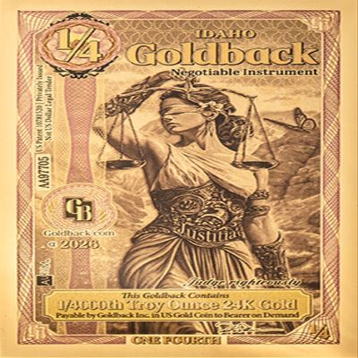 1/4 Goldback - Idaho