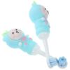 JOINPAYA 2pcs Soft Bristle Toothbrushes with Silicone Bear Shape Heads for Gentle Cleaning, Manual Tooth Brush and Ages 0-9 view 1