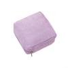 TDCuizent Soft Plush Sanitary Napkin Storage Bag, Thickened Period Pouch Organizer for Discreet Travel and Daily Use, Feminine Case with Stylish for Women and Girls(Purple) view 1