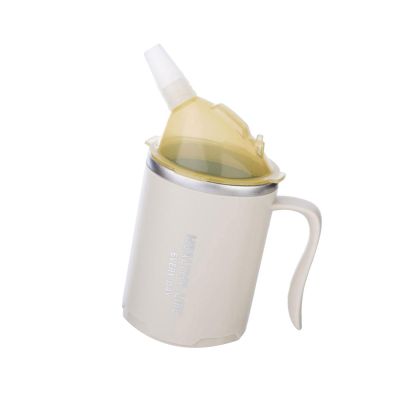 Ergonomic Nurse Feeding Cup, 400ml with Anti-Spill Technology, Numb Patient Security Straw, Liquid Meal Aid, Permanent Rust Free Construction, Patient Liquid Food Container