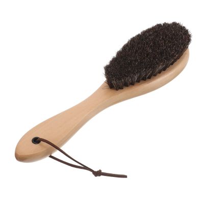 JEWEDECO Sand Remover Brush and Ergonomic Wooden Handle with Dense Bristles for Gentle Feet and Body Sand Cleaning for Beach Outings