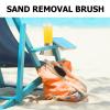 JEWEDECO Sand Remover Brush and Ergonomic Wooden Handle with Dense Bristles for Gentle Feet and Body Sand Cleaning for Beach Outings view 3