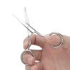 Glomora Nose Hair Scissors Stainless Steel, Rounded Tip Trimming Scissors for Eyebrows Beard Mustache (MJ-WB090) view 4