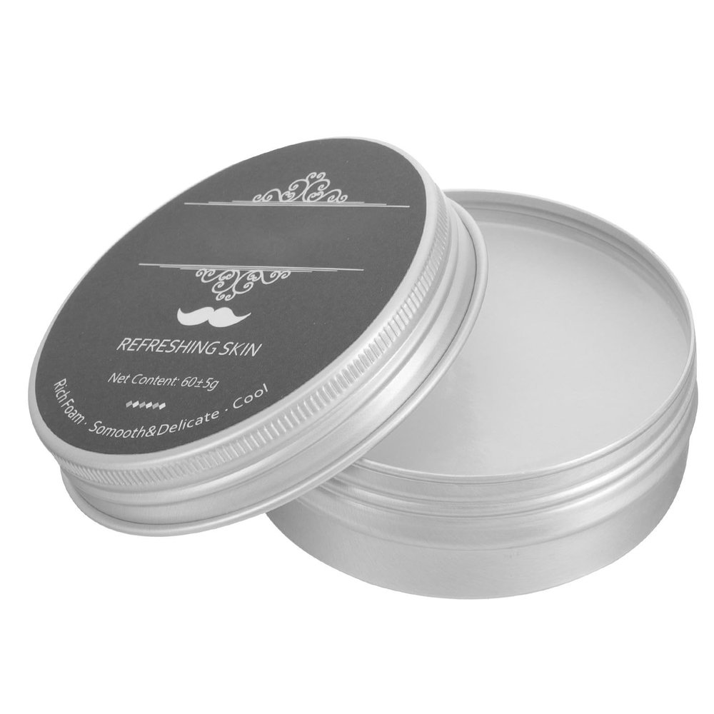 Levemolo Men's Shaving Soap Bar with Peppermint and Essential Oil for Beard Practical and Simple to Use Travel Shave Soap for Smooth Wet Shaving