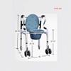 Lightweight Wheeled Transport Chair with Height Adjustment for Elderly, Toilet Chair, Medical Use, Supports 300 lbs view 4