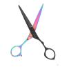 Professional Stainless Steel Beard Scissors, Haircut Scissors for Men, Ergonomic Hairdressing Scissors with Sharp Blades, Lightweight Salon Scissors for Barbers and Home Use (Flat Scissors: for Pets' view 2