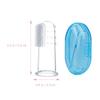 DONFAMDS Silicone Finger Toothbrush and Clean Milk Teeth to Reduce Tartar Buildup 9pcs Reusable Oral Cleaning Brush with Storage Boxes, Soft Toothbrush for Babies view 2