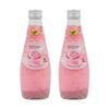 Anju Faluda Rose Flavour Drink with Basil Seeds 290ml Refreshing Rose Falooda Sweet Floral Taste with Sabja Seeds Ready to Drink Pack of 2 view 1