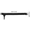 Housoutil Adjustable Men Sock Suspenders Garters in Black with High Elastic Nylon and Silver Metal Hardware to Keep Socks from Falling, for Daily Wear view 2