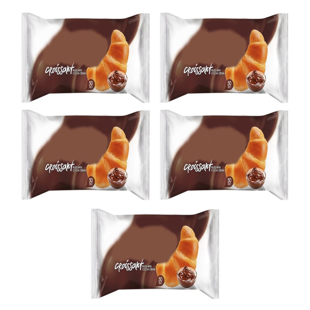 Croissant with Cocoa Cream Filling 50g,Croissant Daily with cocoa cream filling,Pack Of 5