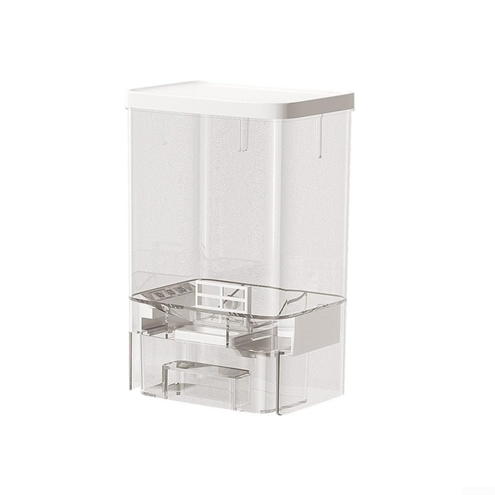 Laundry Detergent Scent Booster Dispenser Box Wall Mounted PET Storage for Solid Grains Transparent Compact Organizer for Bathroom Kitchen Laundry