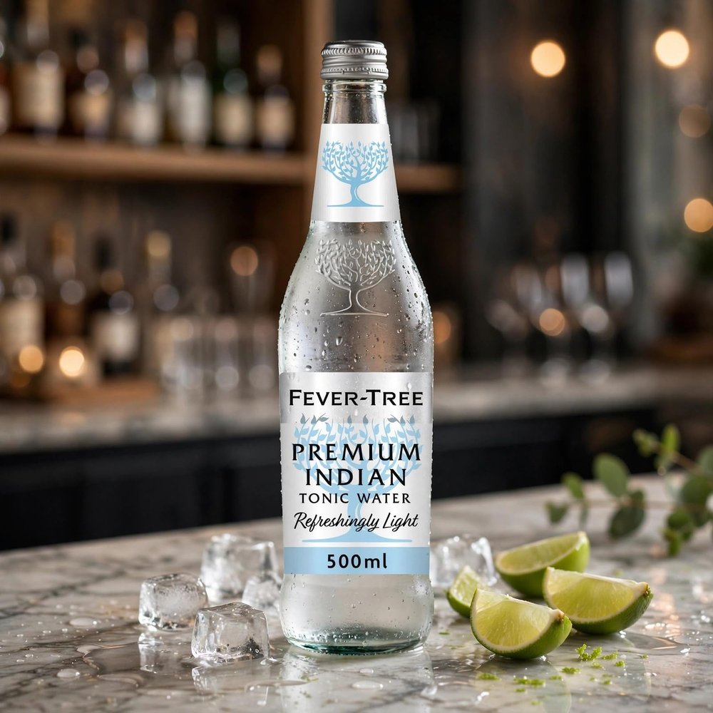 FAKHRI Refreshingly Light Indian Tonic Water | Crisp & Low Calorie Mixer | 500ml Bottle