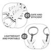 RUNROTOO Lobster Lightweight Bottle Bar Set 3pcs Metal Tool Keychain Opener and Safe Bottle Lid Remover for Home Use and Camping view 3