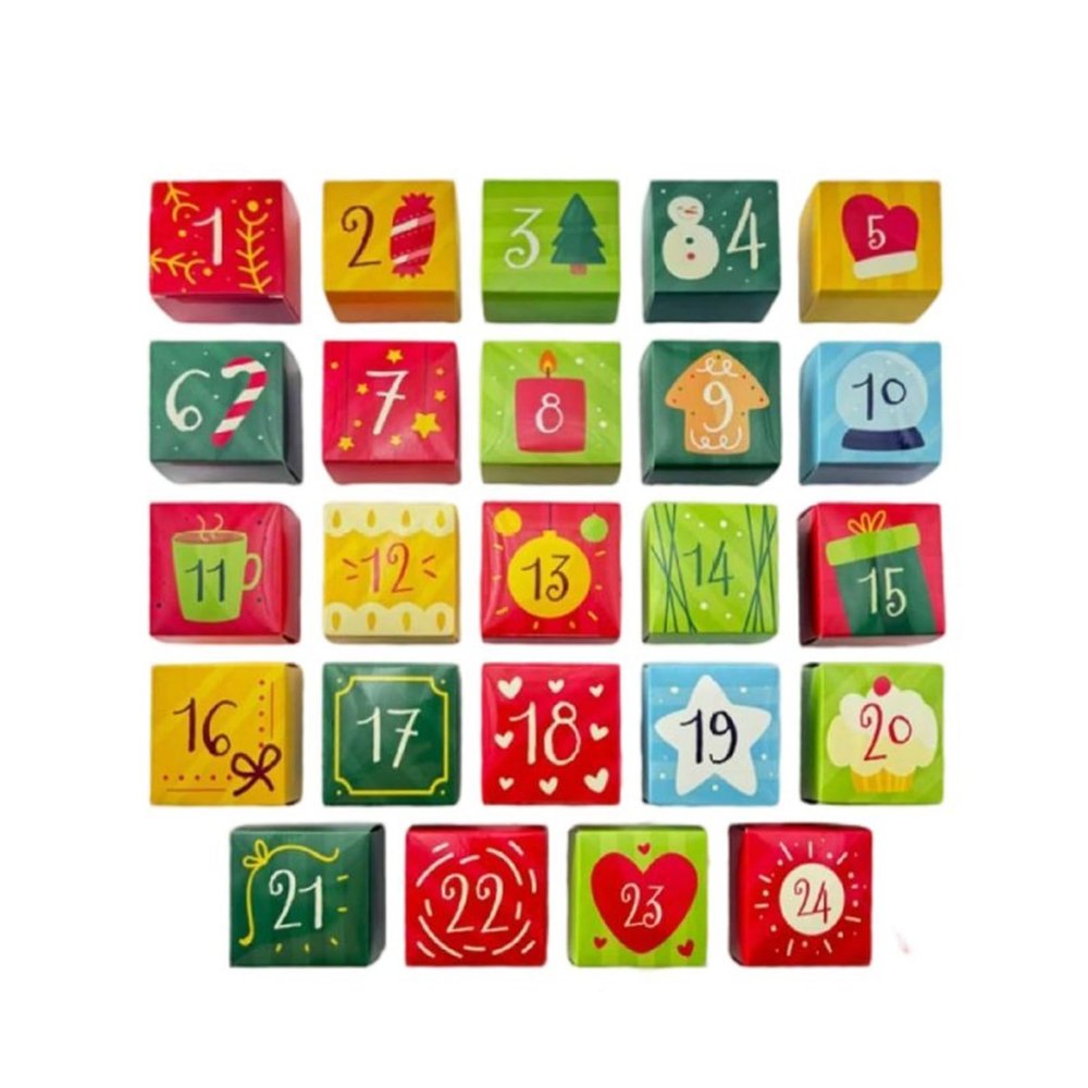 Christmas Calendars Set Christmas Supplies for Kids Family Activity Paper Advent Tree Decorations Family Activity Set