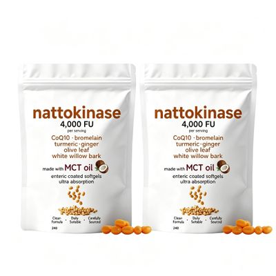 Nattokinase 4,000 FU | 7-In-1 Formula | Non-GMO, Gluten Free, 240 Count
