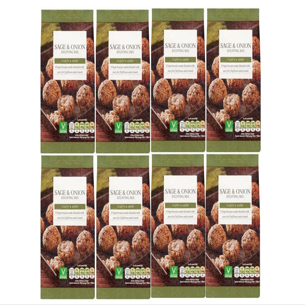 Sage & Onion Stuffing Mix Pack of 5,Crispy breadcrumbs blended with care to deliver the perfect balance of fluffiness and satisfying crunch.