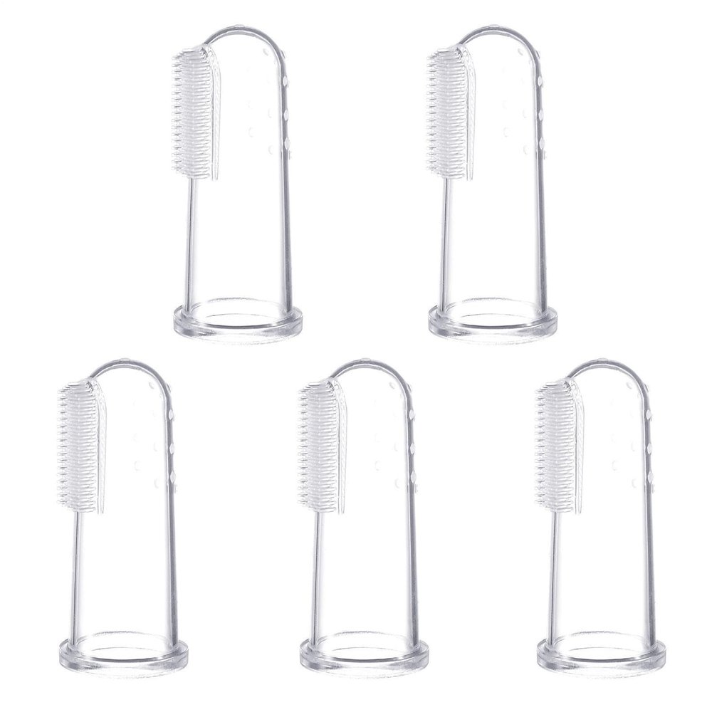 Finger Toothbrush Food Grade Silicone 1.7x1.7x5.4cm