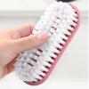 Laundry Brush for Clothes and Shoes | Soft Filaments, Gentle on Fabrics | Multifunctional Tidying Brush for Carpets/Curtains/Blankets | Long Handle, Easy Grip, 6 x 5.5 x 13.5 (Pink) view 3