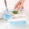 2 in 1 Cleansing Brush Multifunctional Handheld Scrubber | Soft Filaments for Shoes/Clothes/Furniture | Detachable Scrubbing Brush, Lightweight & Easy Grip (Blue) view 3