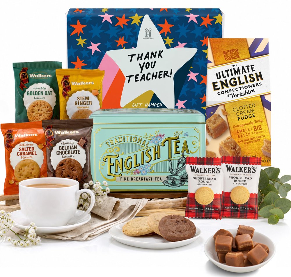 Hattie's Gifts Afternoon Tea Hamper Thank You Teacher Appreciation Gifts